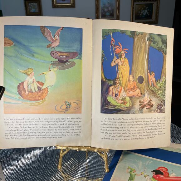 Vintage Soft Cover, The Peter Pan Story Picture Book 1934 - Picture 12 of 16